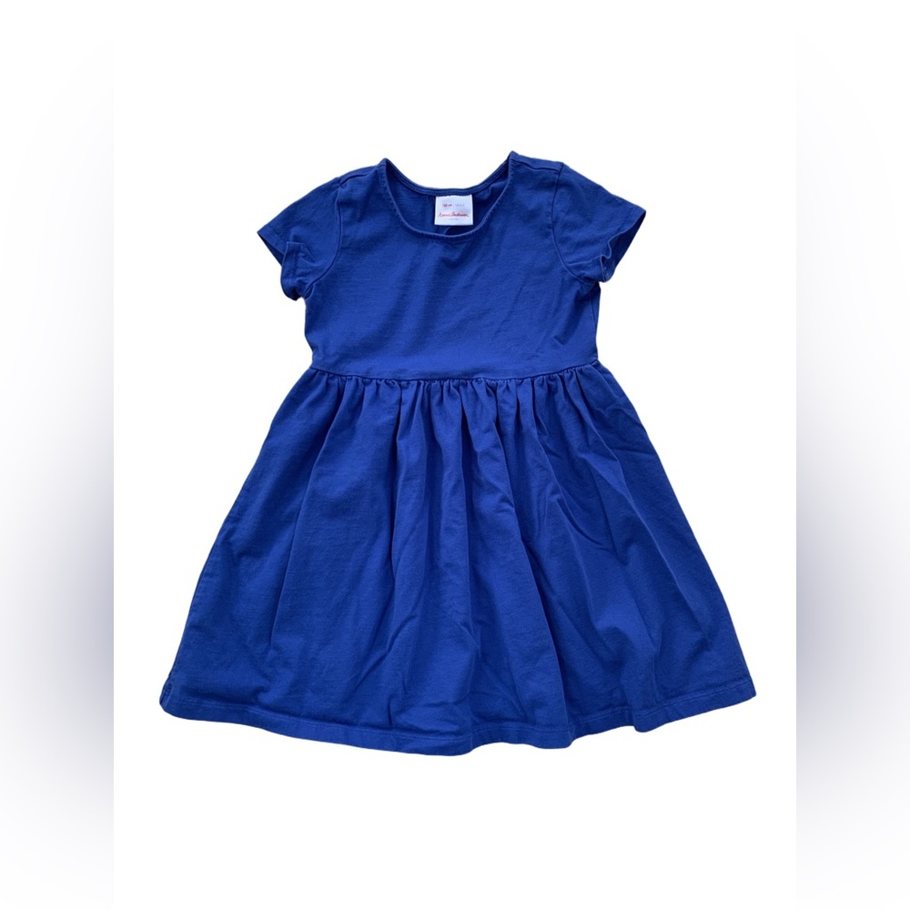 Hanna Andersson Size 120, 6-7, Royal Blue Short Sleeve Dress